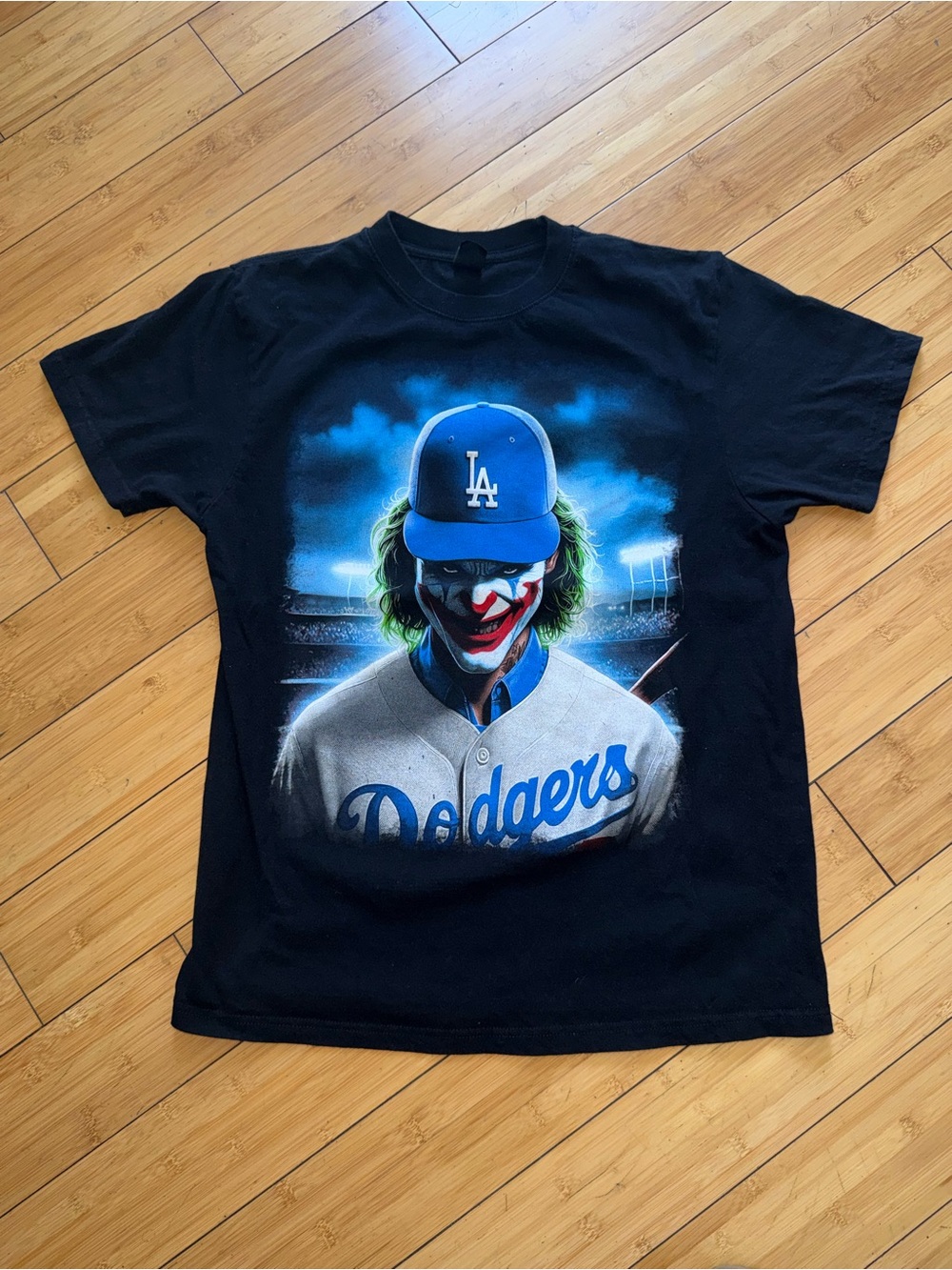 Los Angeles Dodgers Black Short Sleeve Graphic Tee